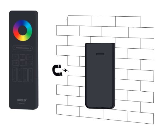 Univerzální ovladač ovladač Mi.Light C5 - 4 zónový pro RGB, RGBW a RGB+CCT LED pásky, RF 2,4 GHz, černý